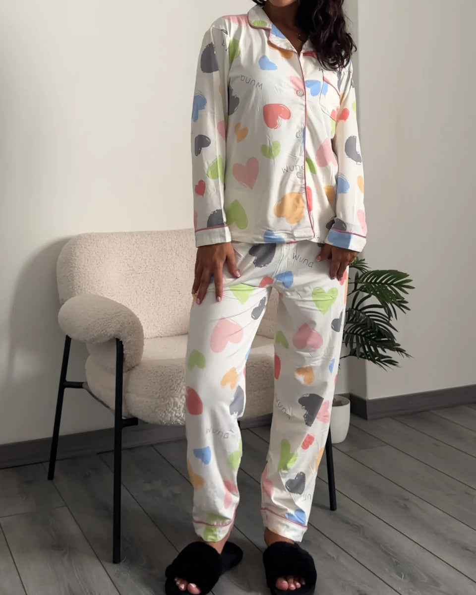 Women’s Printed Shirt & Pyjama Night Suit