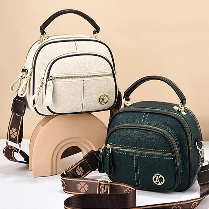 Classic Multifunctional PU Leather Crossbody Bag