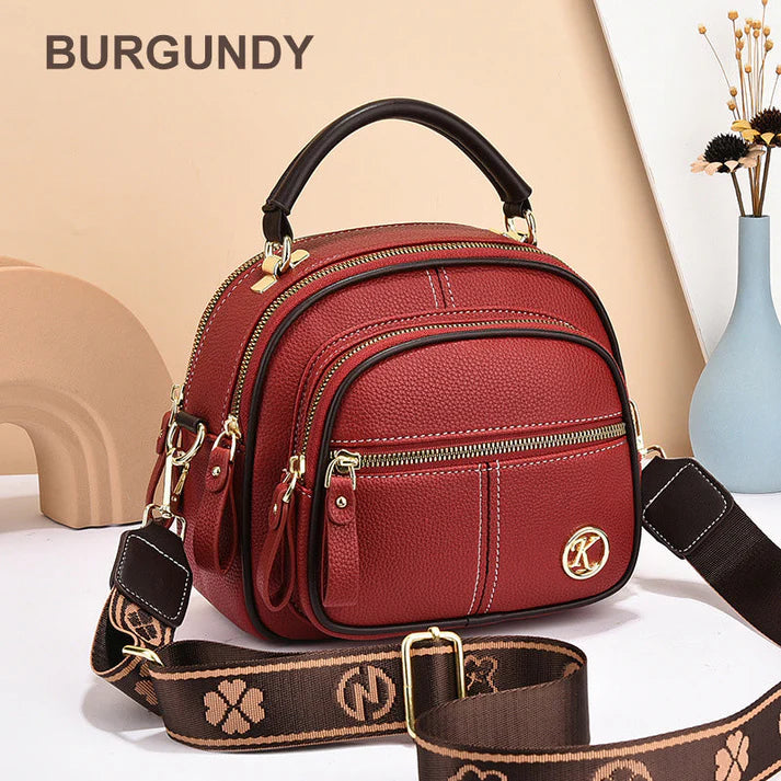 Classic Multifunctional PU Leather Crossbody Bag