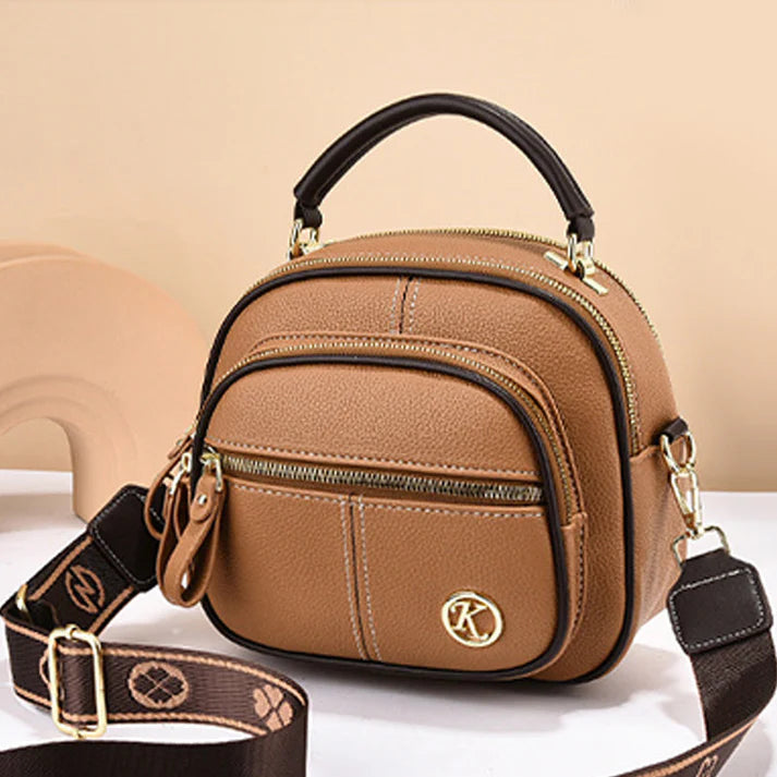 Classic Multifunctional PU Leather Crossbody Bag