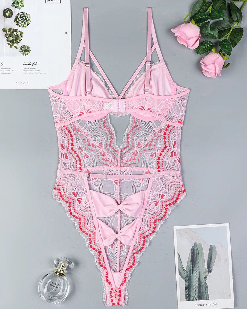 Cutout Lace Bodysuit