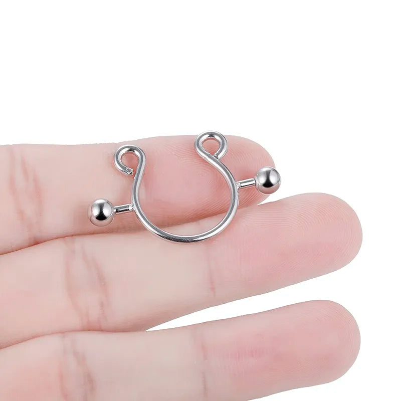 Adjustable Faux Nipple Piercing Clips