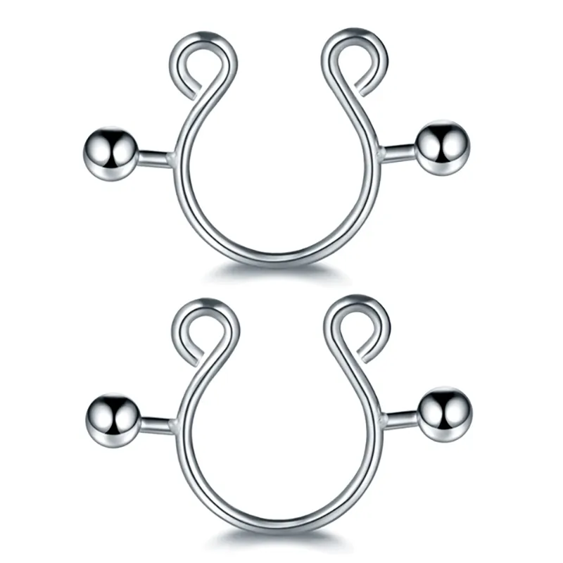 Adjustable Faux Nipple Piercing Clips