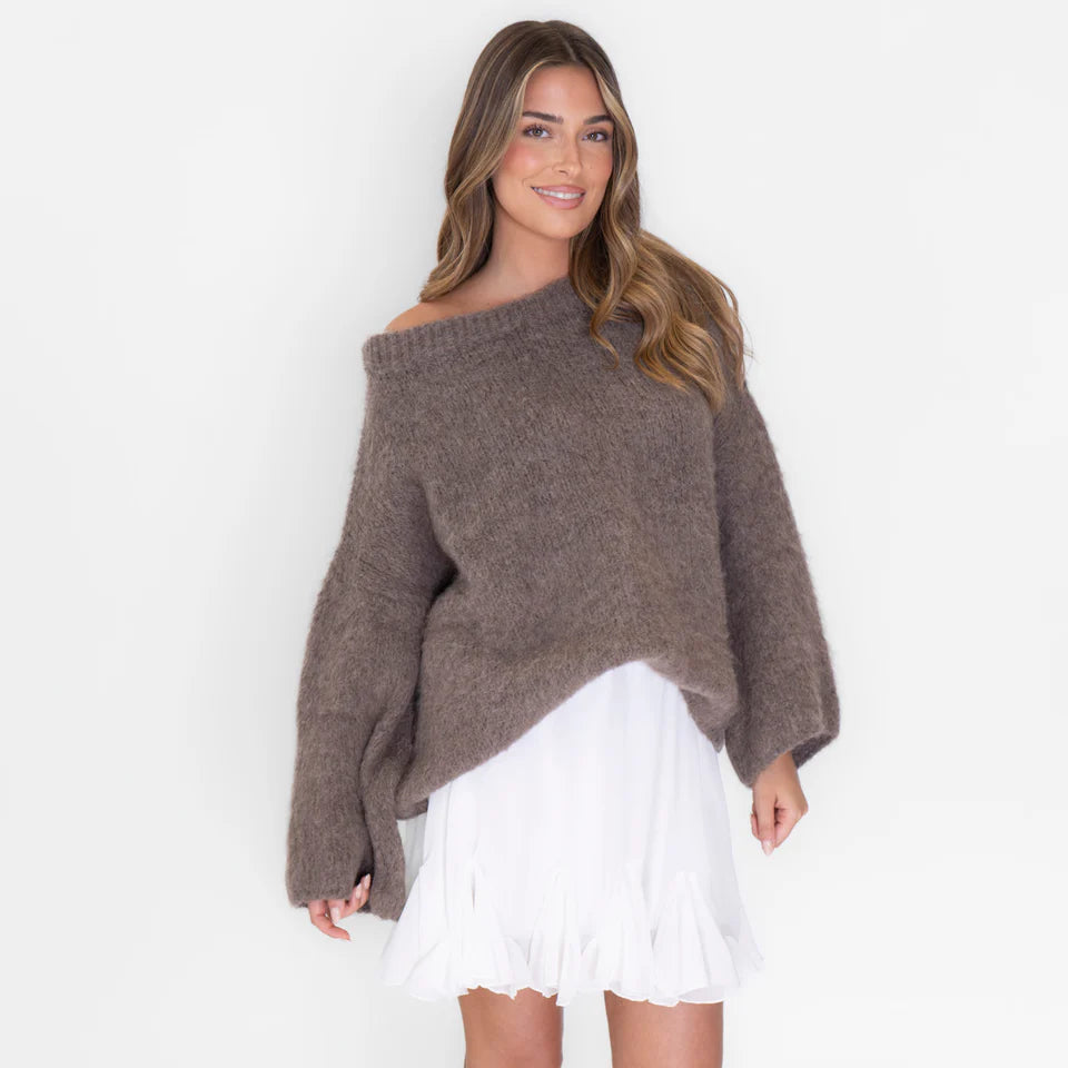 Ultra-Soft Off-Shoulder Knit