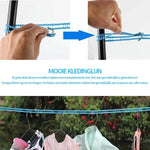 Windproof Adjustable Outdoor Clothesline