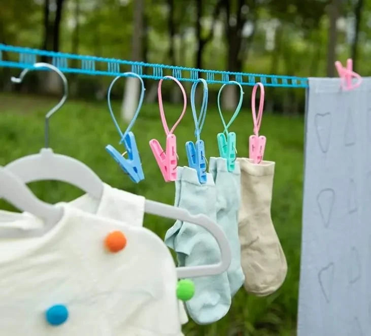 Windproof Adjustable Outdoor Clothesline