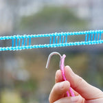 Windproof Adjustable Outdoor Clothesline
