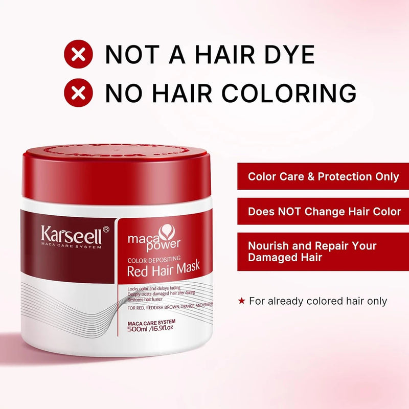 Red Color Depositing Hair Mask