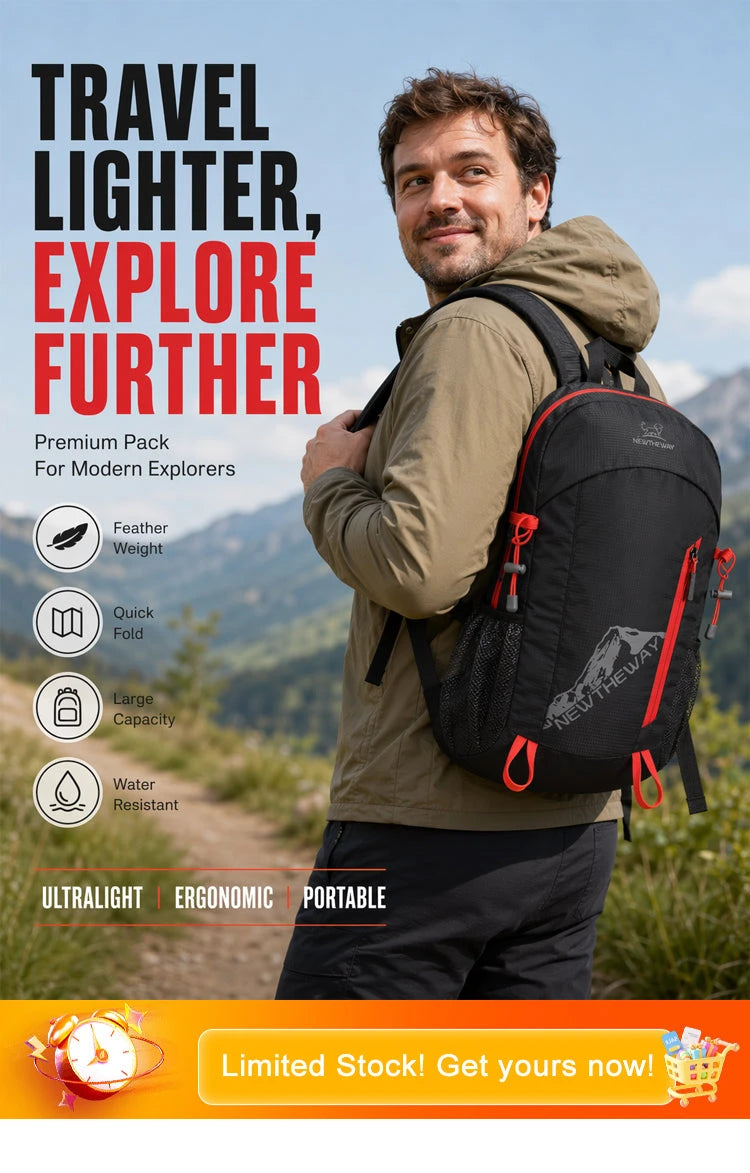 FoldPack Outdoor Waterproof Backpack