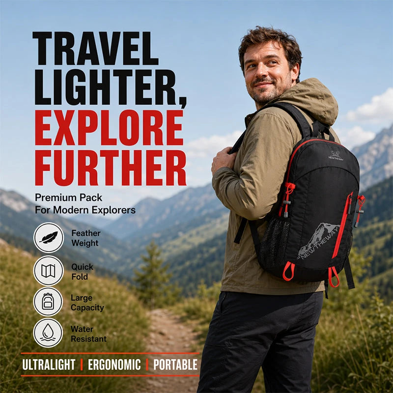 FoldPack Outdoor Waterproof Backpack