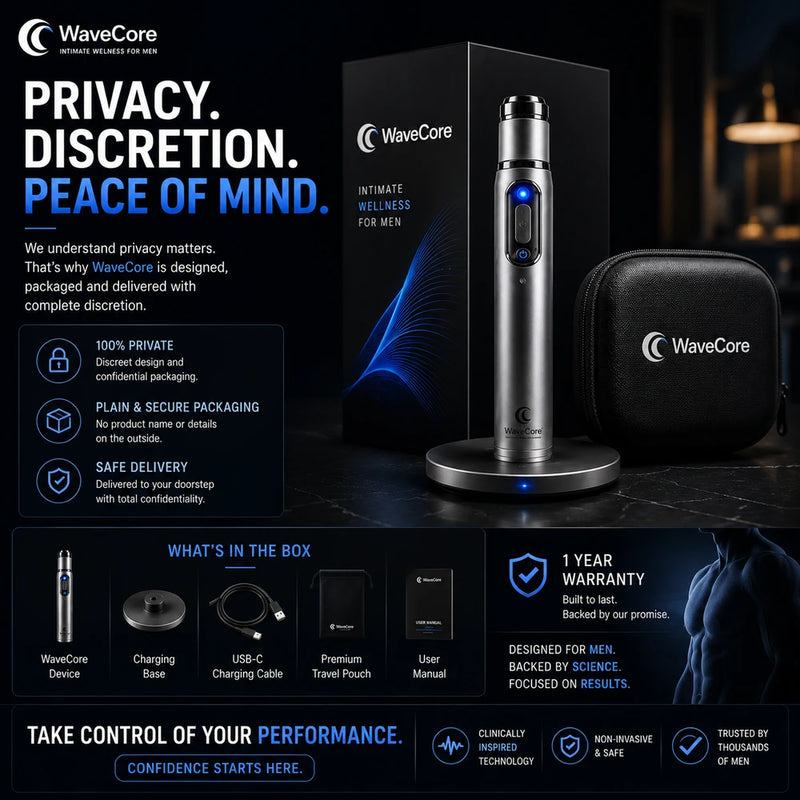 WaveCore Ultrasonic Men's Therapy Massager