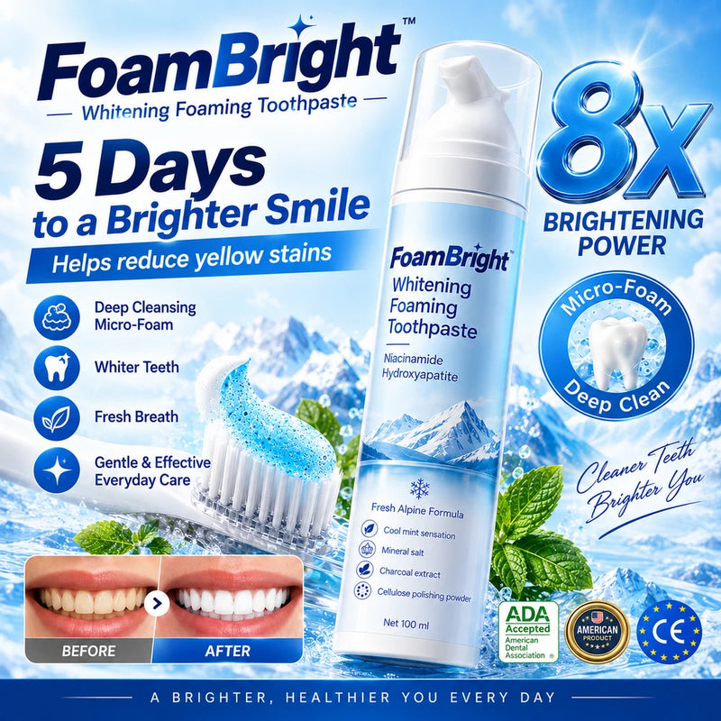 Foam Bright Whitening Foaming Toothpaste