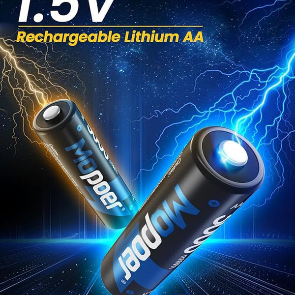 Charging Compartment - Rechargeable Aa/Aaa Lithium Battery