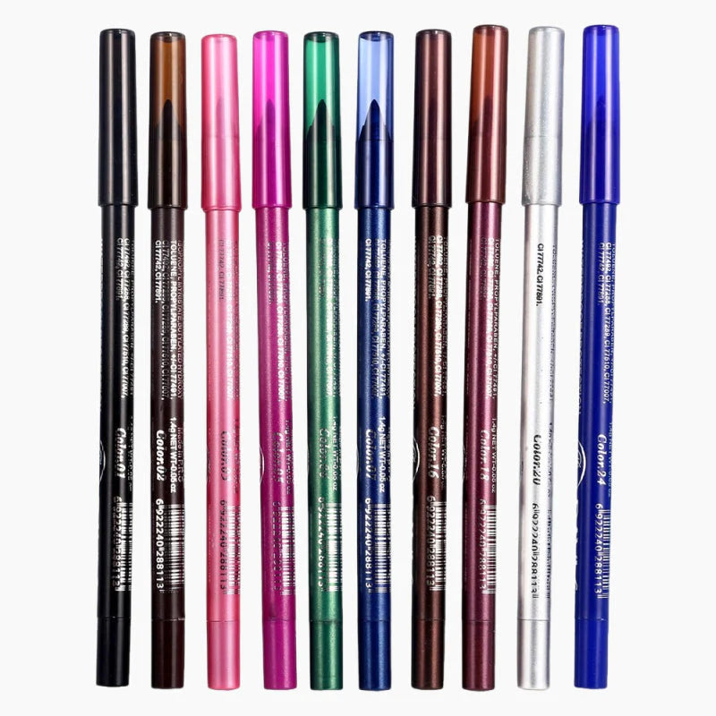 Colorful Gel Eyeliners | Set of 10 Pcs