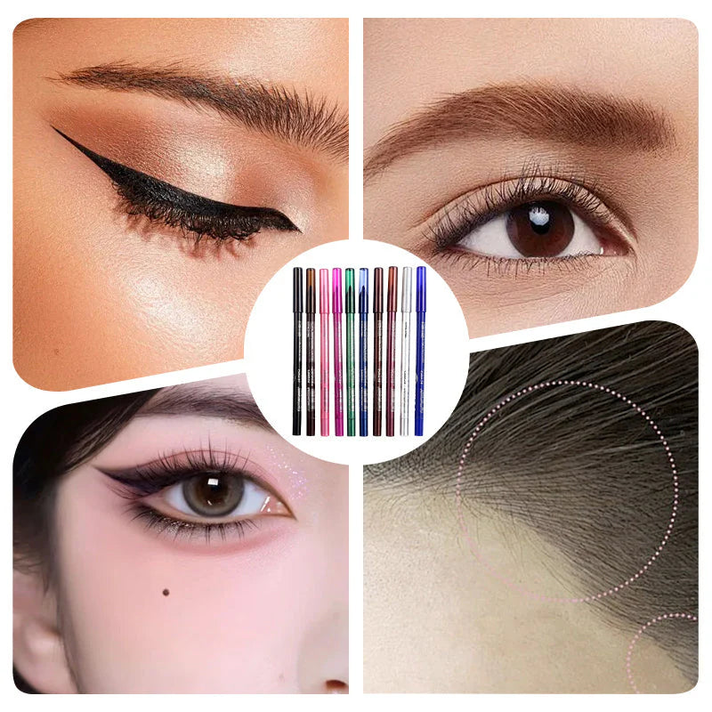 Colorful Gel Eyeliners | Set of 10 Pcs