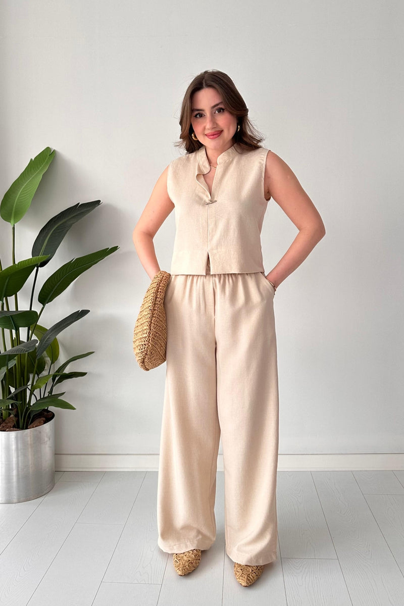 Brooch Double Suit Khaki