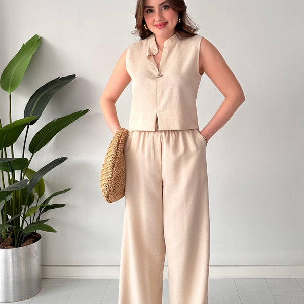 Brooch Double Suit Khaki