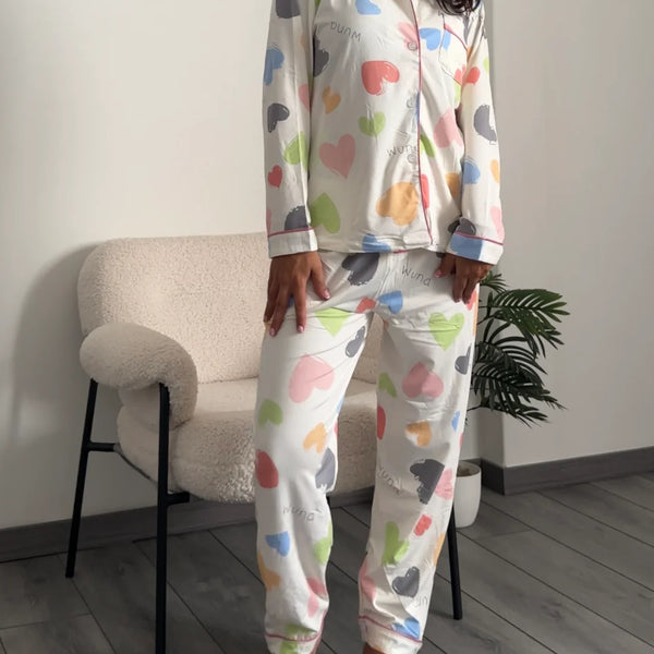Women’s Printed Shirt & Pyjama Night Suit