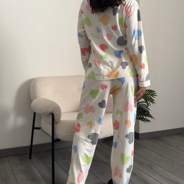 Women’s Printed Shirt & Pyjama Night Suit