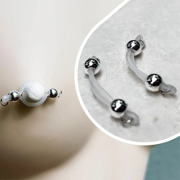 Silver Barbell Nipple Ring
