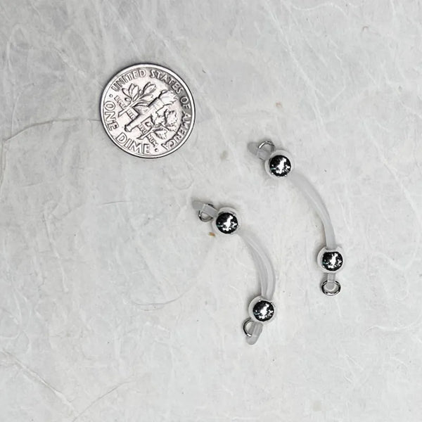 Silver Barbell Nipple Ring