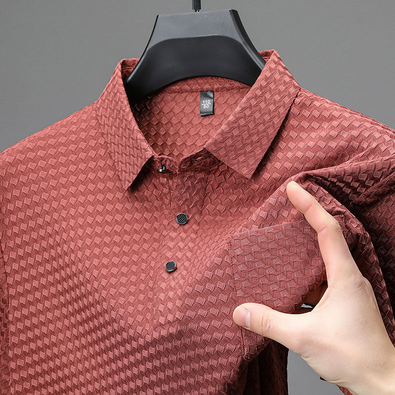 Men's Textured Short Sleeve Shirt
