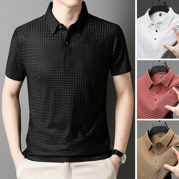 Men's Textured Short Sleeve Shirt