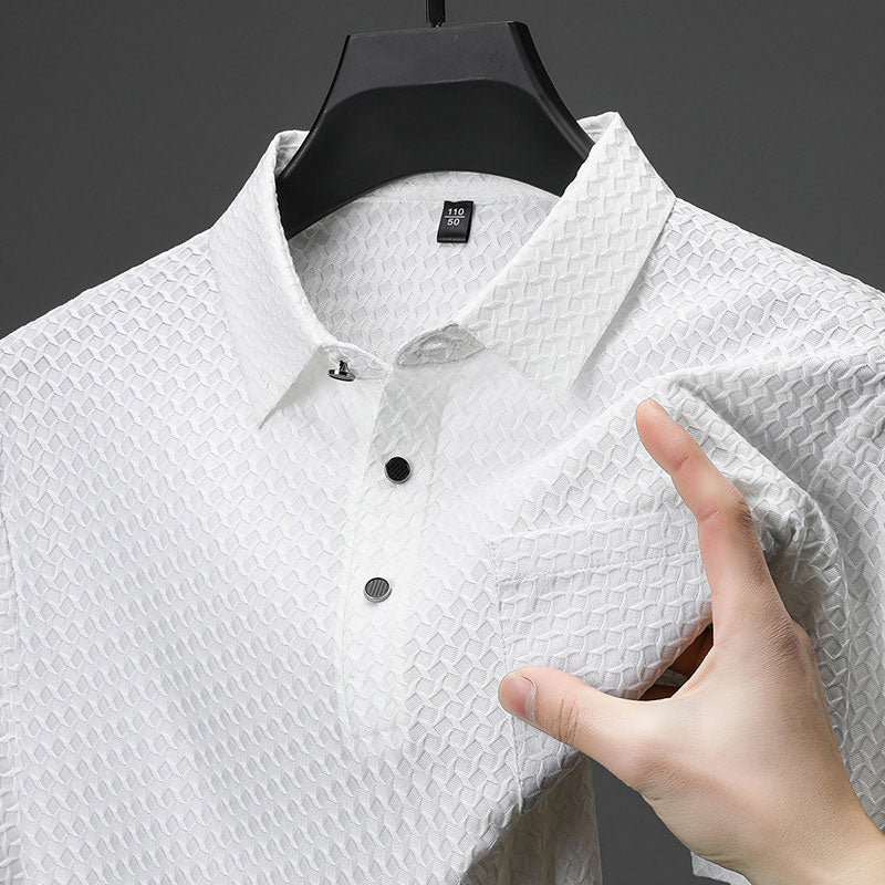 Men's Textured Short Sleeve Shirt