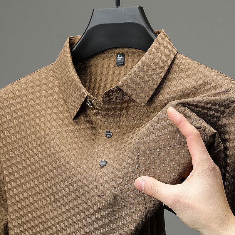 Men's Textured Short Sleeve Shirt