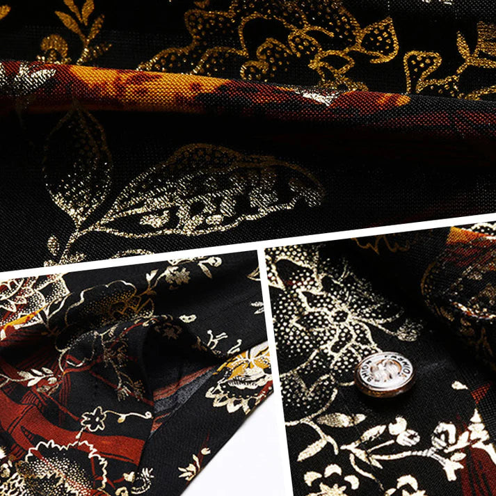 Men's Trendy Pattern Short Sleeve Shirt
