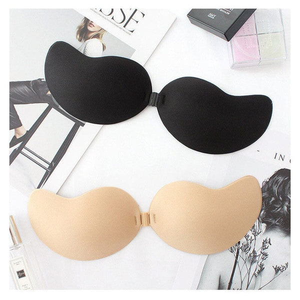 Self-adhesive push-up bra