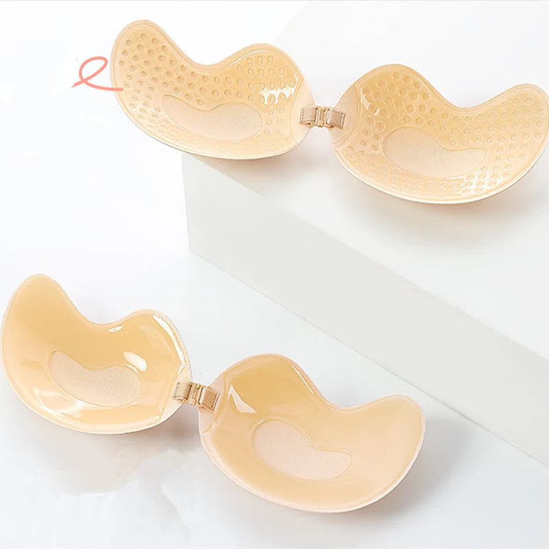 Self-adhesive push-up bra