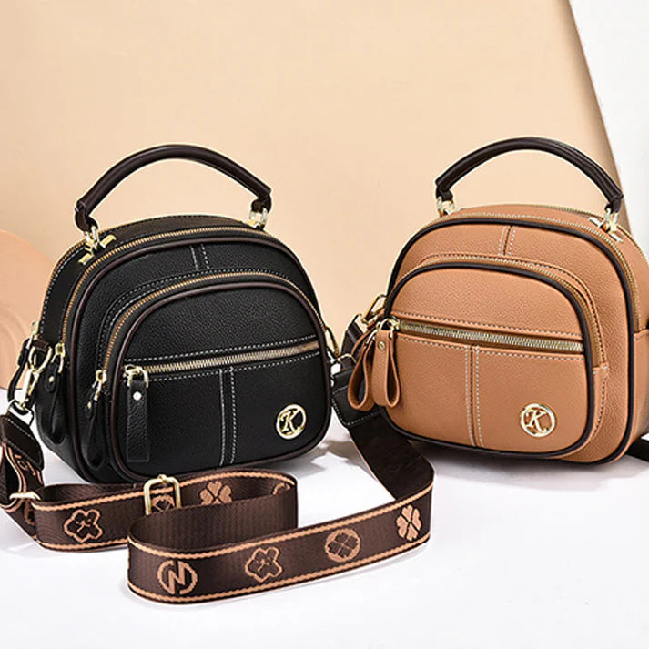 Classic Multifunctional PU Leather Crossbody Bag