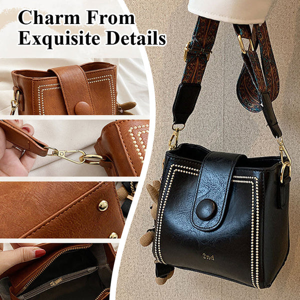 Vintage Fashion Bag with Adjustable Wider Shoulder Strap