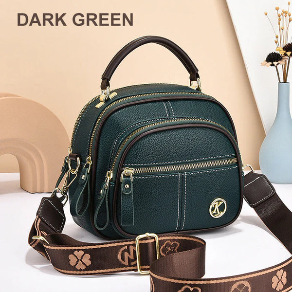 Classic Multifunctional PU Leather Crossbody Bag