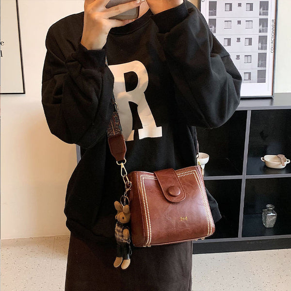 Vintage Fashion Bag with Adjustable Wider Shoulder Strap
