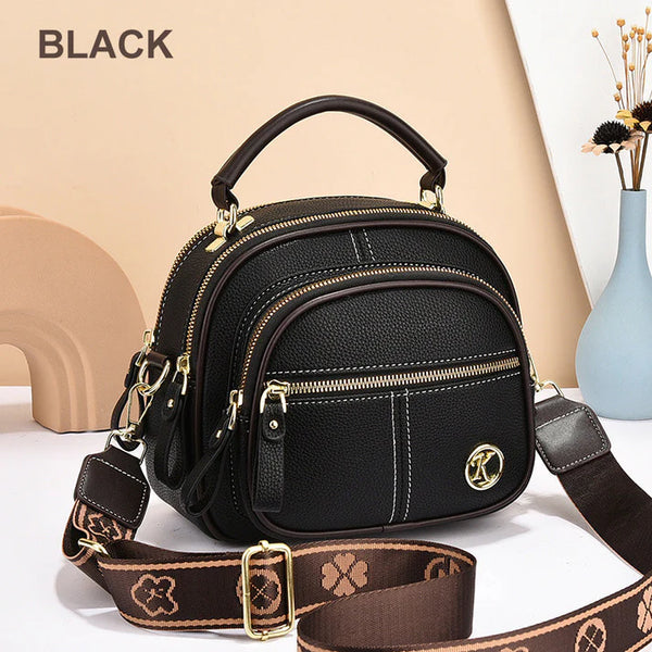 Classic Multifunctional PU Leather Crossbody Bag