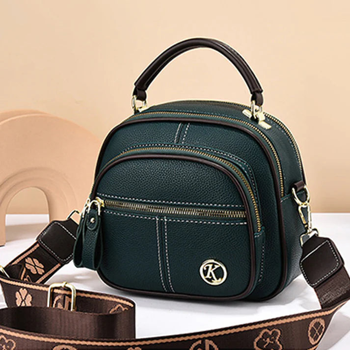 Classic Multifunctional PU Leather Crossbody Bag