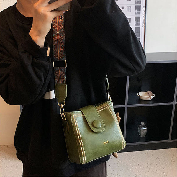 Vintage Fashion Bag with Adjustable Wider Shoulder Strap