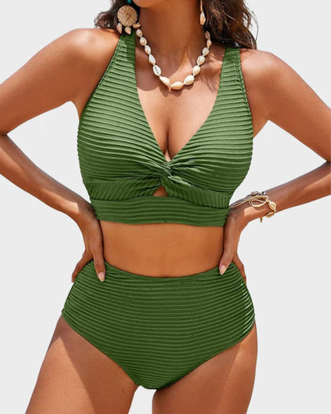 High waist bikini set