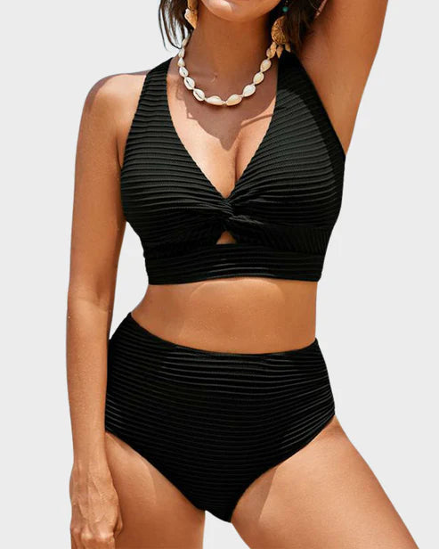 High waist bikini set