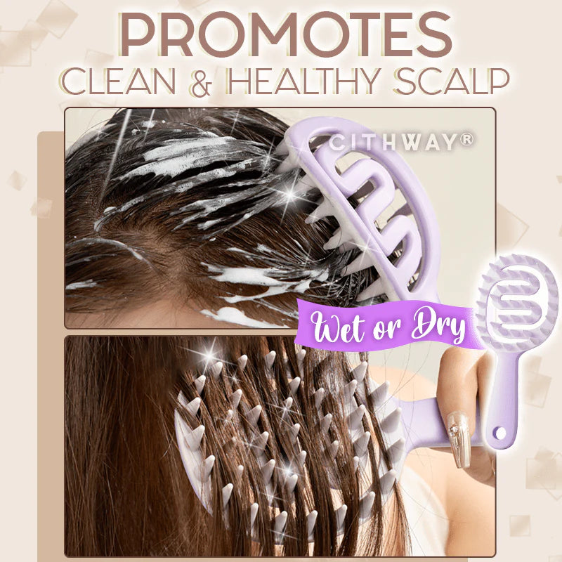 Hollow Out Shampoo Brush Scalp Massager
