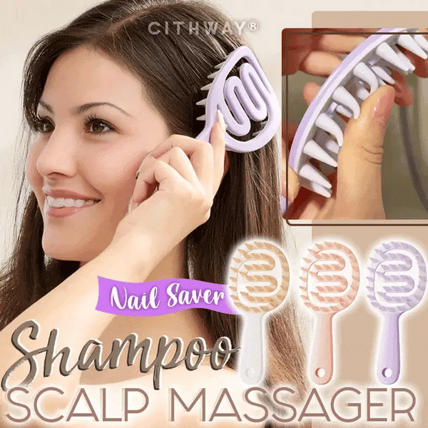 Hollow Out Shampoo Brush Scalp Massager