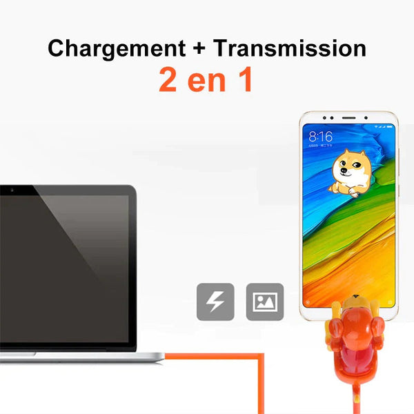 Funny Dog Fast Charging Cable For