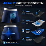 Leakproof Ice Silk Mesh Mens Boxer