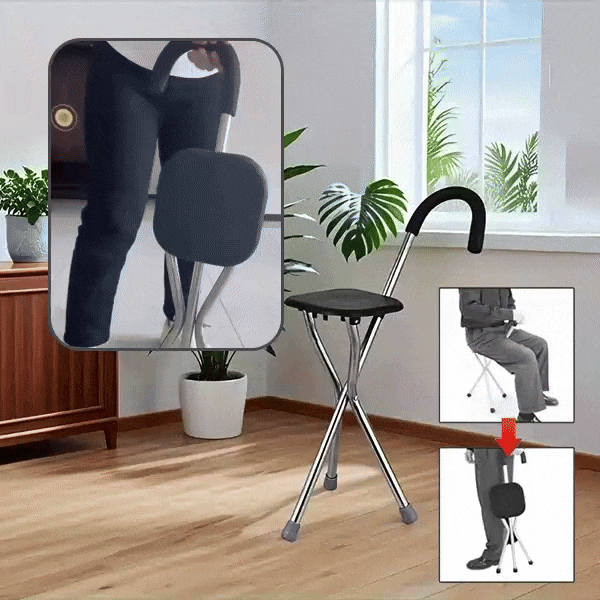 Folding walking stick
