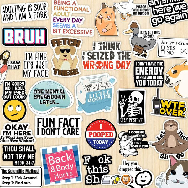 Funny Saying Stickers