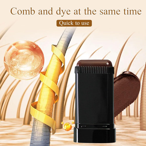 Portable Hair Dye Comb for Grey Hair Coverage