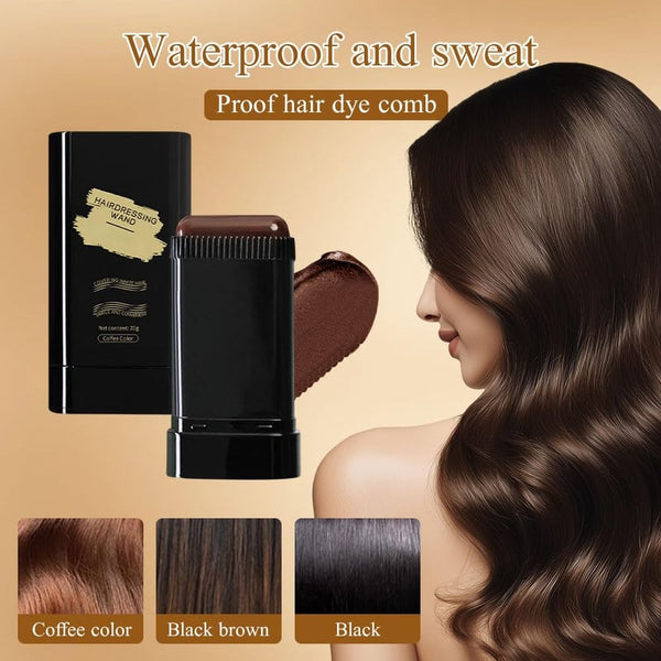 Portable Hair Dye Comb for Grey Hair Coverage
