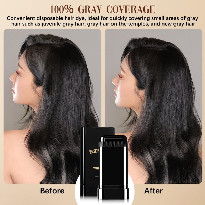 Portable Hair Dye Comb for Grey Hair Coverage